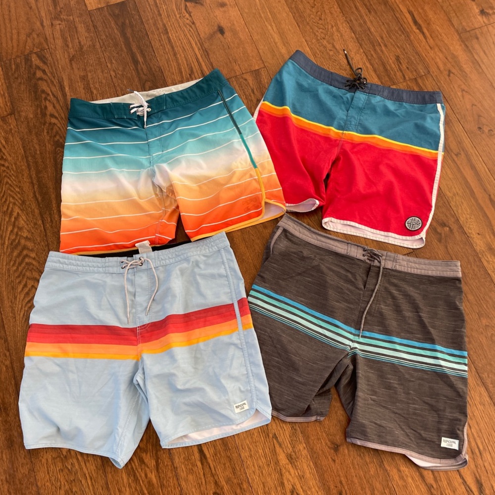 Colorful Board Shorts Set